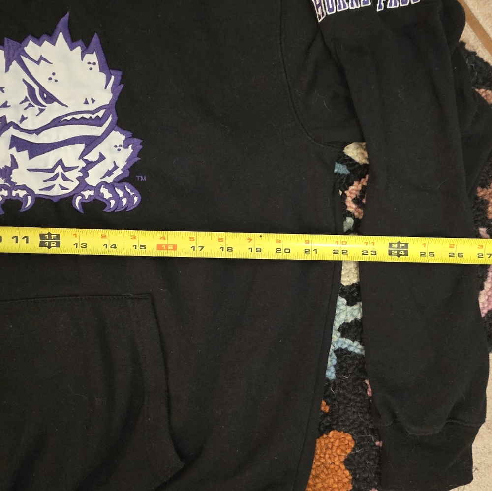 🔥🔥TCU Horned Frogs Black and Purple Graphic Hoodie🔥🔥Size M - Picture 6 of 7